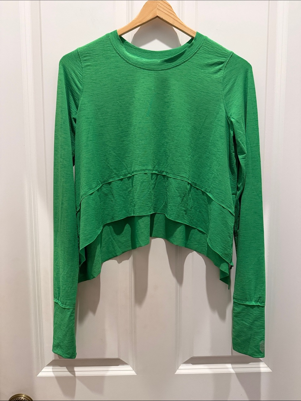 Free People Movement Breezy Tempo Long Sleeve Green XS